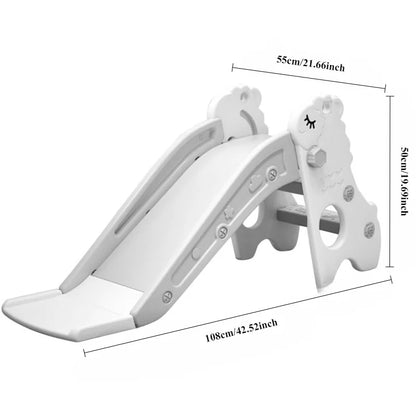 Kids Slide Folding Sheep Slide toy Super Load-bearing 2 Stairs Climber Play Slide for 6 month - 2 years Toddlers Outdoor/indoor