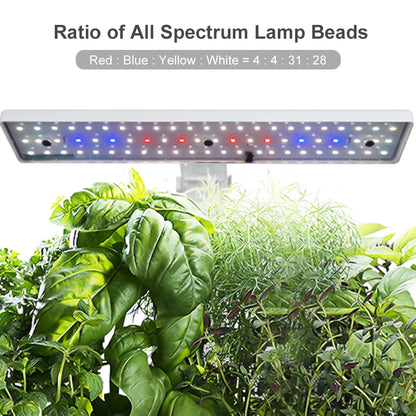 Hydroponics Growing System Automatic Timing Indoor Garden Kit 9 Pods Height Adjustable 15W LED Grow Lights 2L Water Tank