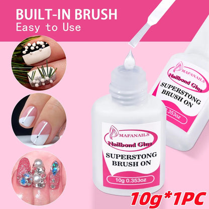 30/20/10pcs Fast-Dry Nail Glue Acrylic False Nail Tips Glue Gel For Fast Extension Super Bond Rhinestones False Nails Mini Glue