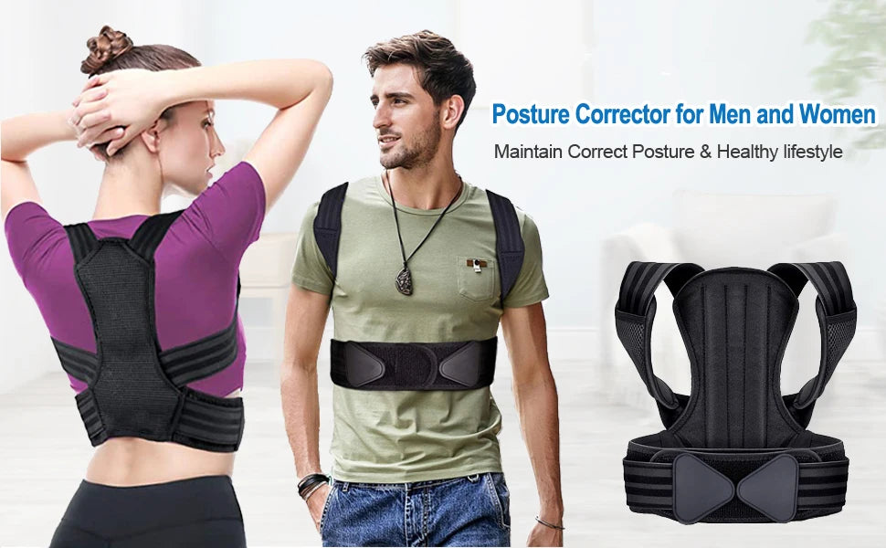 Posture Corrector for Men and Women, Back Brace for Posture, Adjustable and Comfortable, Pain Relief for Back,Shoulders,Neck