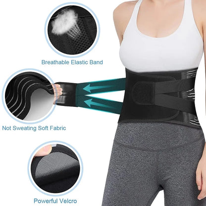 Back Waist Lumbar Support Belt Orthopedic Brace Posture Men Women Corset Spine Decompression for Waist Traine Tighten Abdomen