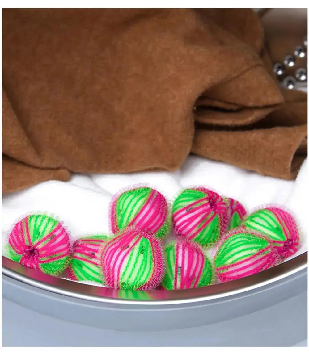 6PCS Pet Hair Remover for Laundry Lint Remover Washing Balls Reusable Dryer Nylon Balls Dogs Cats Hair Lint Remover for Laundry