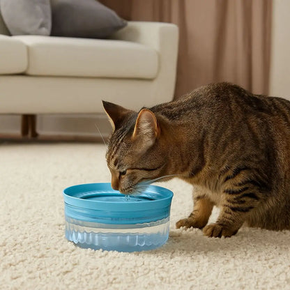 Large Capacity Pet Water Bowl Detachable Anti Splash Dog Floating Bowl Anti-tipping Anti Wetting Mouth Automatic Dog Bowl Travel