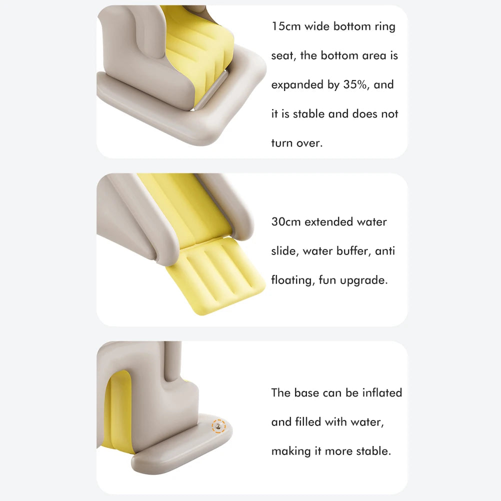 Inflatable Water Slide Inflatable Water Slide Compact Inflatable Climbing Wall Water Slide Park Outdoor Summer Fun for Kids