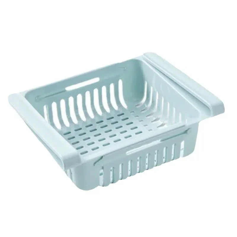 Fridge Organizer Multifunctional Storage Box Kitchen Scalable Save Space Drawer Plastic Fruit Egg Food Divider Layer Shelf