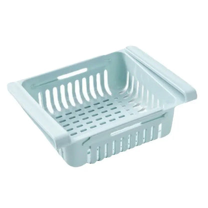 Fridge Organizer Multifunctional Storage Box Kitchen Scalable Save Space Drawer Plastic Fruit Egg Food Divider Layer Shelf