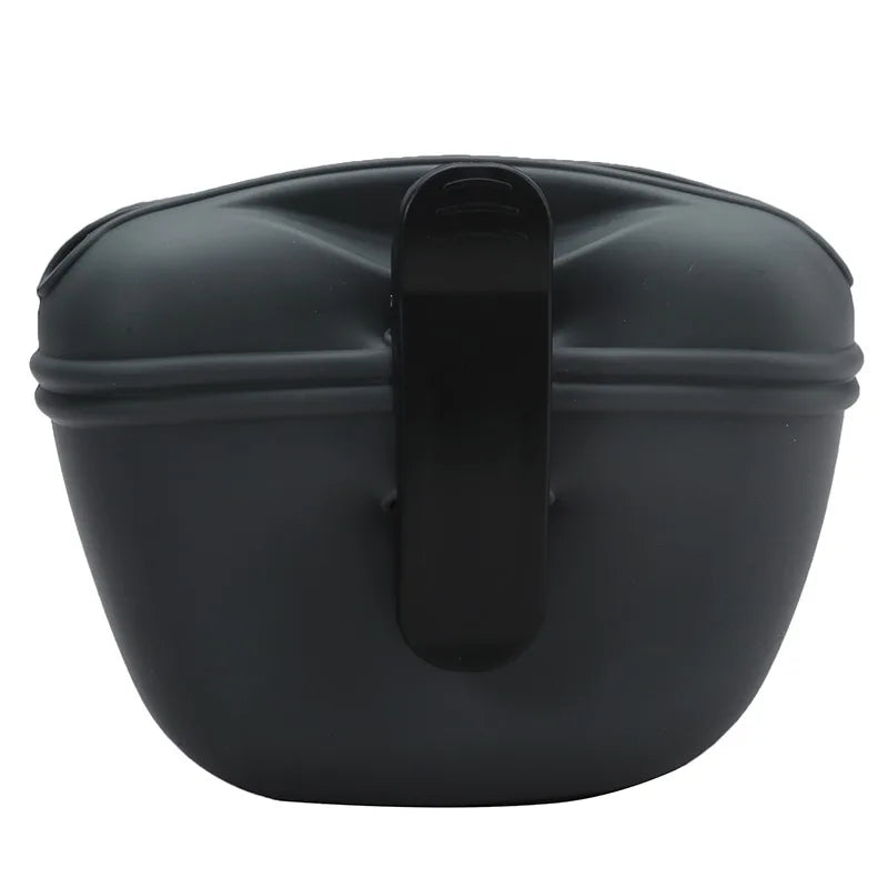 Silicone Dog Treat Bag Outdoor Feeder Puppy Snack Pouch Food Reward Storage Bag Pet Portable Dog Training Waist Bag