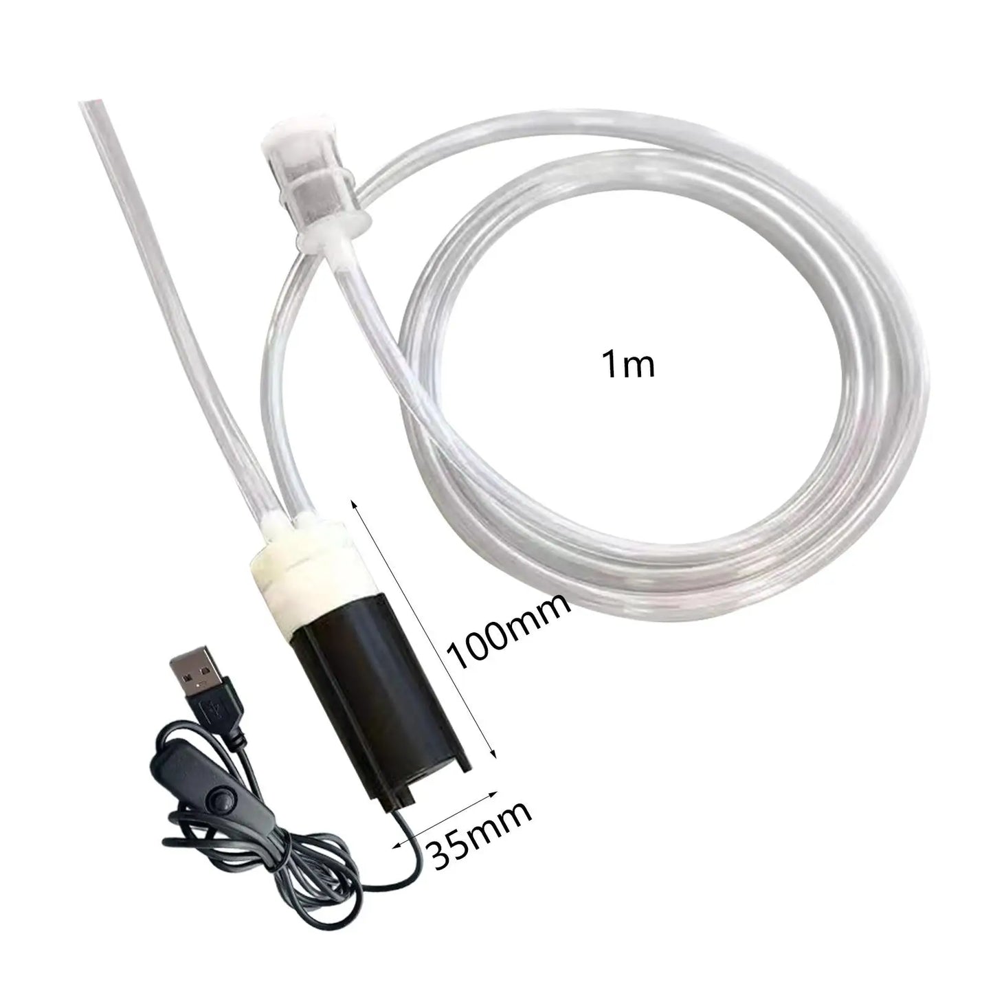 USB Electric Wines Pump Syphon Pump Tube Hose Beer Siphon Filter Wines Siphon Tube Transfer Pump Household Brewing Equipment