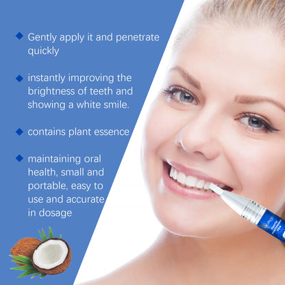 Teeth Whitening Gel Pen Dental Whitener Remove Stains Reduce Yellowing Teeth Gums Treatment Fresh Breath Tooth Brightening Serum