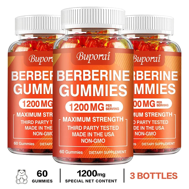 Berberine Gummies - Promotes Healthy Cholesterol and Aids Cardiovascular Function Gastrointestinal Function Antioxidant