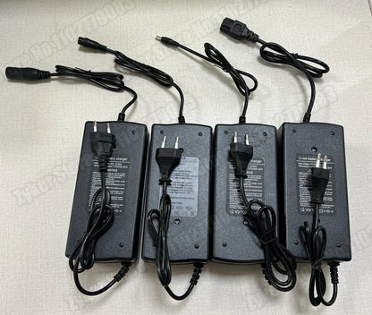 36V 48V 60V 72V Charger 2A 5A Lithium Battery Pack 42 54.6 67.2 84V 10 13 16 20S Smart Intelligent Fast Charging Charger EU Plug