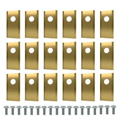 18Pcs Blades Replacement Stainless Steel Lawn Mower Cutting Blade Set Single Hole Lawn Mower Blade for Worx Landroid Lawn Mowers
