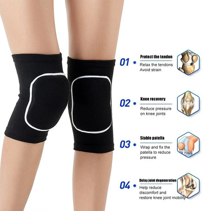 1Pair Sports Knee Pads for Men Women Sport Compression Knee Brace for Dance Yoga Volleyball Football Running Cycling Tennis