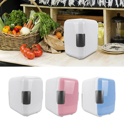 4L Car Refrigerator Portable MINI Fridge 12V cooling / heating Freezer Food Drinke Cooling Storage Box Container auto Refrigerat