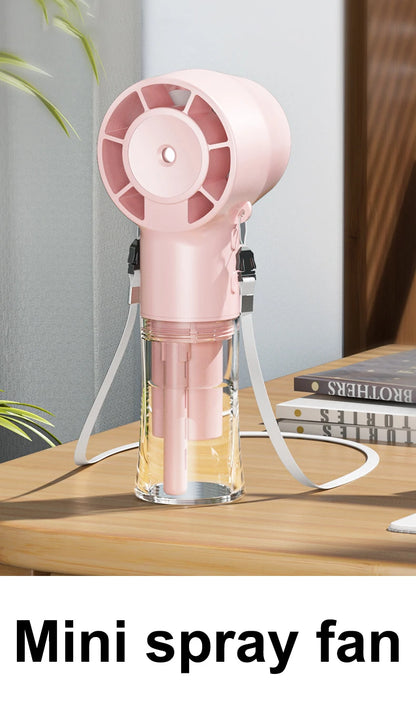 Mini Handheld Fan Portable Misting Fans Adjustable Handheld Fan for Commuters Water Humidifier Cooling Gadget