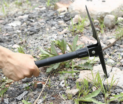 Foldable Portable Mounted Shovel Camping Tent Outdoor Shovel Self-defense Survival Tool Compass Storage Bag