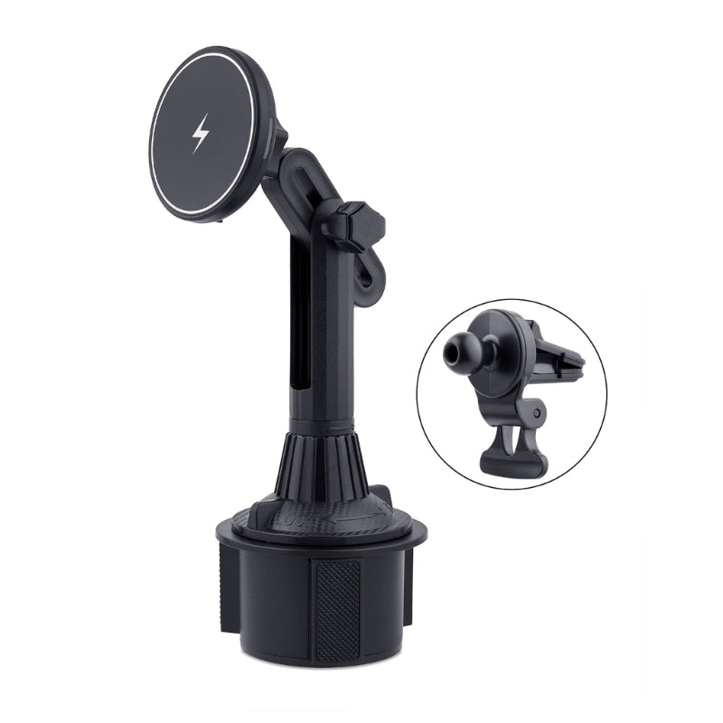 Cup Holder Phone Mount Magnetic  15W Magnetic Car Mount for Phone 14 13