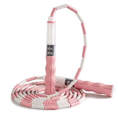 Bamboo Jump Rope for Elementary School Students Kindergarten Children Adjustable Race Racing Outdoor Sports Rope