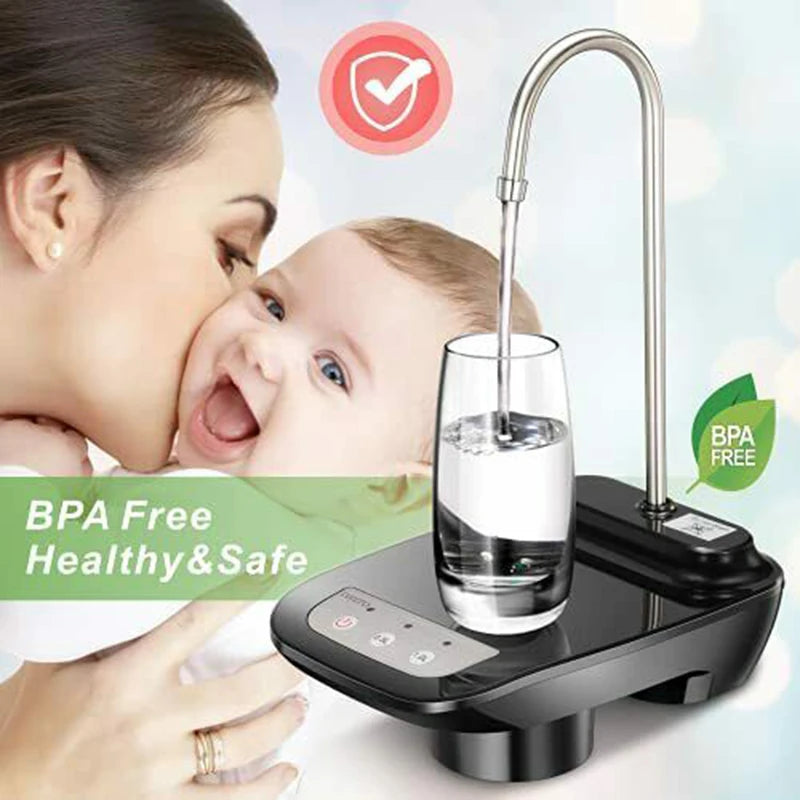 Electric Water Gallon Pump Automatic Water Bottle Dispenser  Rechargeable Water Pump Dispenser With Stand Water Dispenser