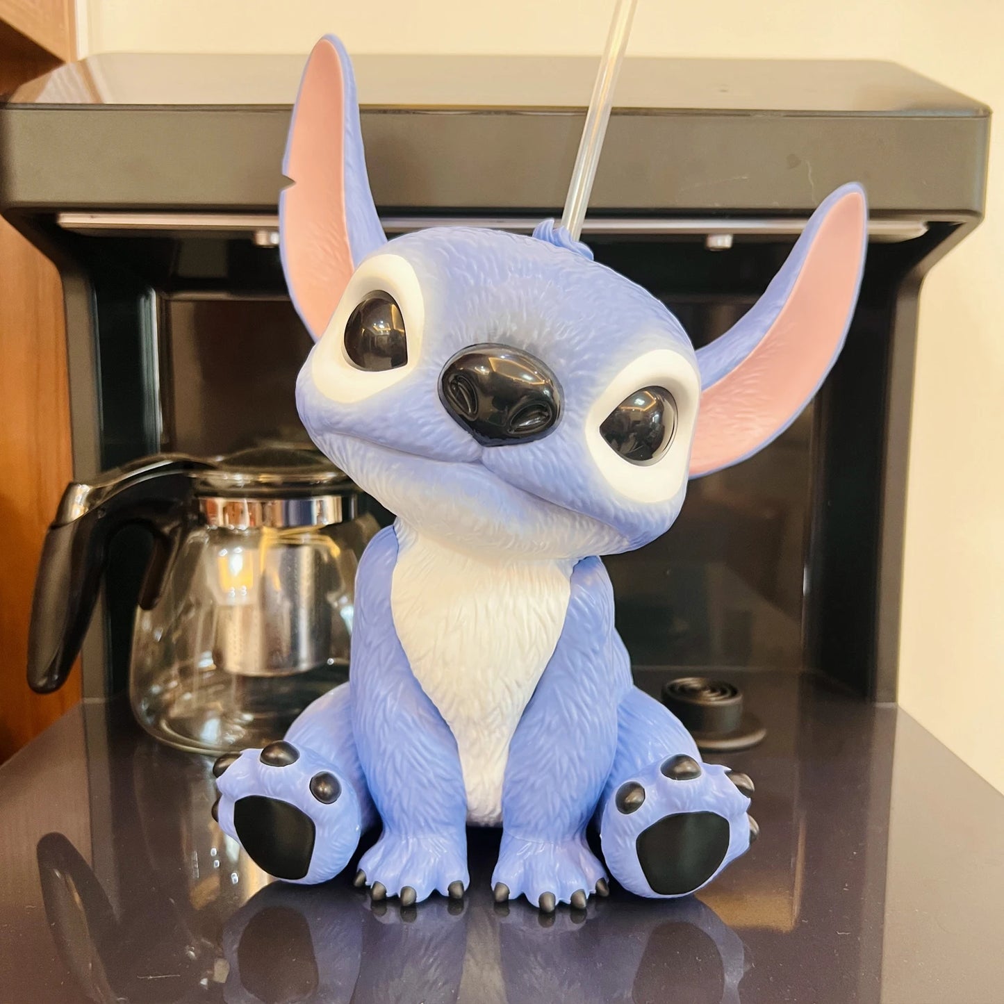 In Stock Stitch Peripheral Water Cup-Shaped Cups Straw Cup-Shaped Buckets Popcorn Buckets Desktop Decoration Children Gift