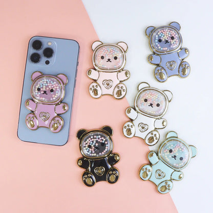 Bear Mobile Phone Bracket Cartoon Back Sticker Direct Mobile Phone Accessories