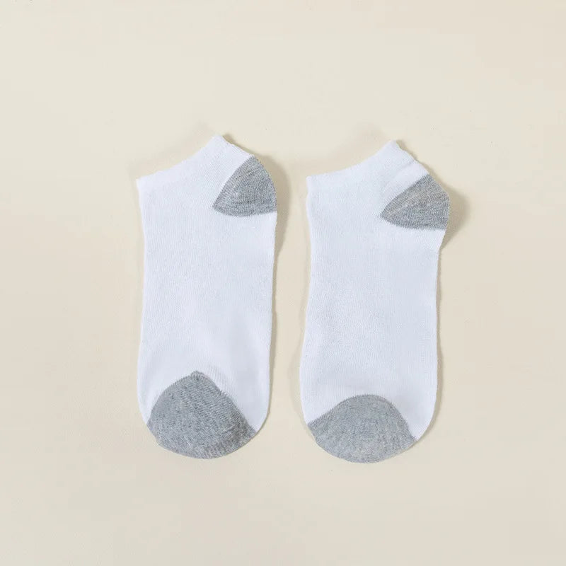 10 pairs of men's fashionable, breathable and comfortable ankle socks, sweat absorbing and odor proof, suitable for daily wear