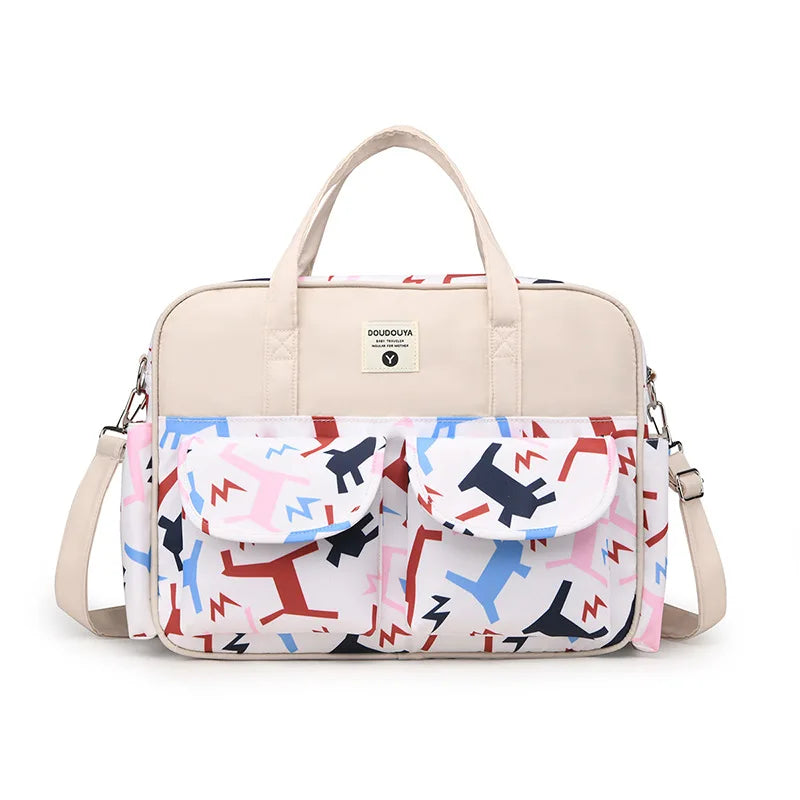 Diaper Pad Changing Bag Mother and Baby Bag Shoulder New Bag Going Out with Baby Light Bag Horizontal Hand-held Tote Bag