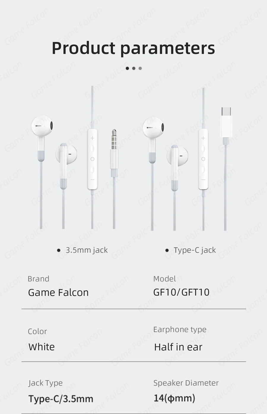 Type C Wired Headphone For Iphone 15 Pro Max Xiaomi Mi Lite 3.5MM Earphone For Samsung Huawei Redmi Phone Ipad Earbud Headset