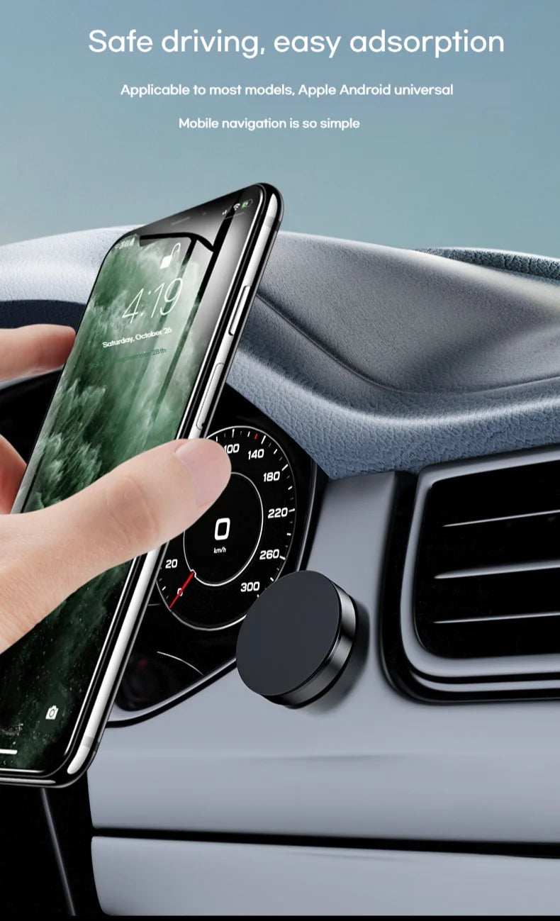 Magnetic Car Mount Mobile Phone Holder Magnetic Vacuum Adsorption Ultra Stable Suction Cup Bracket For Navigation Cell Support