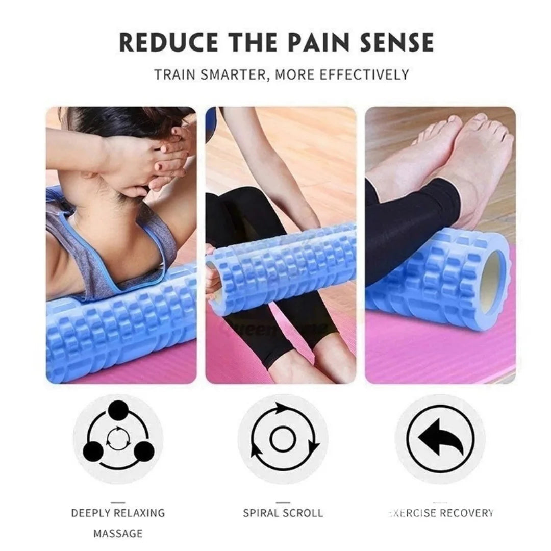 Hollow Yoga Column Foam Three-dimensional Floating Roller for Pilates Yoga Exercise Fitness Relaxation Muscle Massage Stick Club