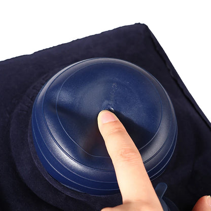 Inflatable Travel Pillow Foot Rest Kids Car Airplane Sleeping Bed Leg Support Height Adjustable Footrest Pillow for Long Trips