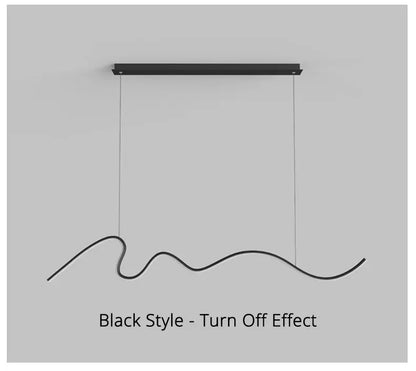 Dining Room Lamp Chandelier Light Luxury Lamps Modern Minimalist Dining Room Dining Table Bar Nordic Minimalist Strip 2025 New