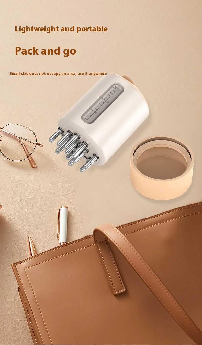 Head massager, scalp medication comb, a comfortable vibrating device for massaging the scalp