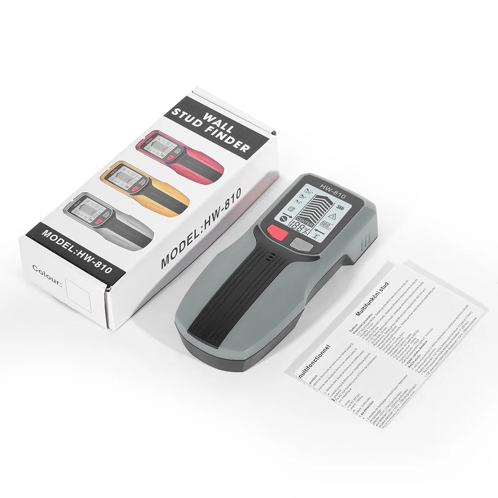 Handheld 6 in 1 Metal Detector Wall Finders Multifunction Wood Stud Finder Metal Pipes AC Wire Metal Depth Measure Floor Scanner