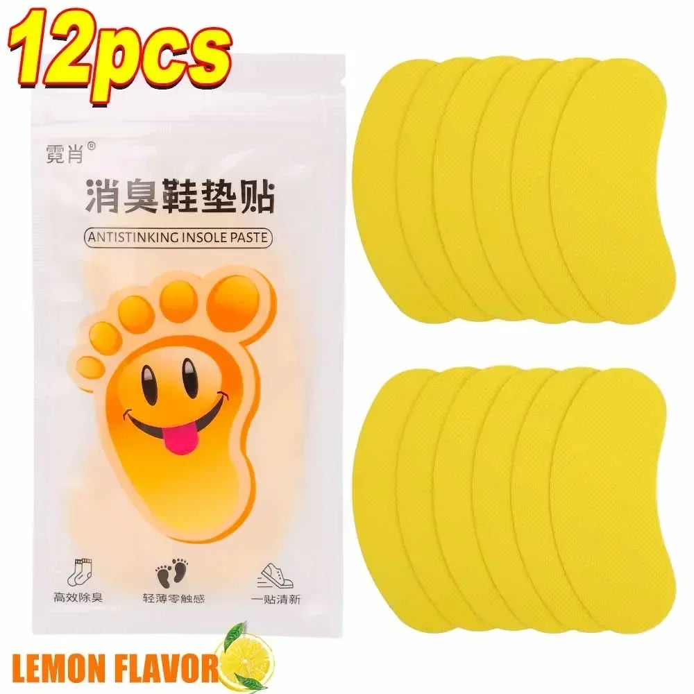 12/60pcs Shoes Deodorant Sticker Deodorant Foot Odor Deodorants Sneaker Smell Fresh Deodorant Insole Sterilization Sticker