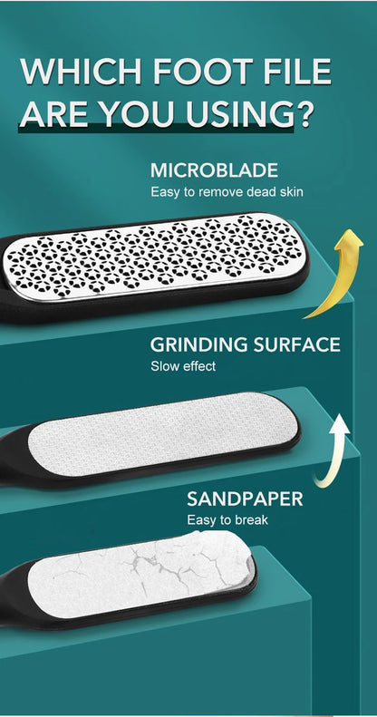 1Pcs Pedicure Tools Professional Foot Rasp Scrubber With Nail Clipper Double-Sided Dead Skin Remover File For Feet Care Spa Tool