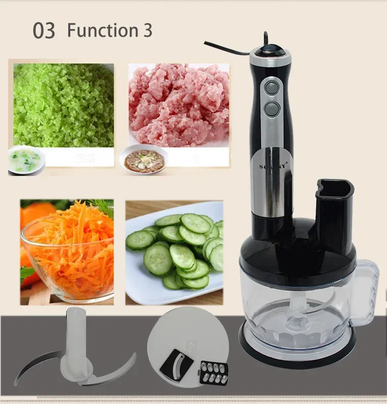 Houselin Immersion Blender Handheld Hand Blender 700W, Blender with Chopper for Baby Food and Smoothies