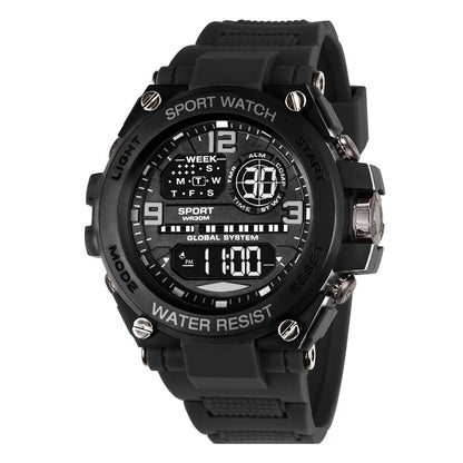 Men Waterproof  Sports Watches Multifunction Electronic Watches Anti Drop and Shock-absorbing Wristwatches