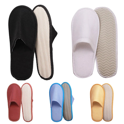 Home Loafer Shoes Hotel Slippers Unisex Women Men Wedding Shoes Guest Slippers Slippers Flip Flop Non-slip Soild Color