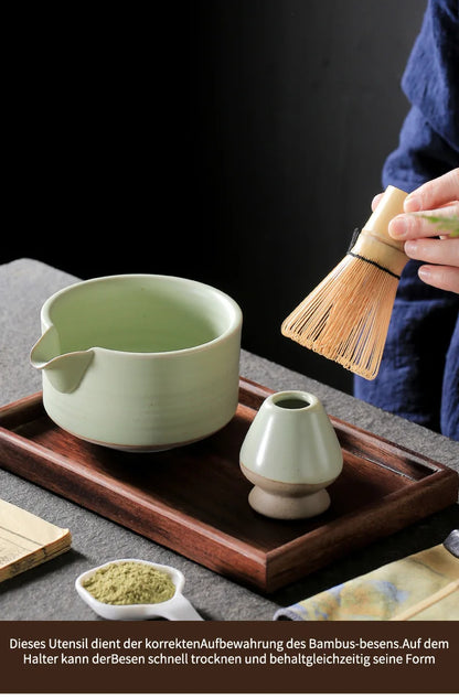 Matcha Whisk Set includes Matcha Whisk and Scoop The Perfect Bamboo Whisk for Matcha Tea Japanese Tea Making Tools