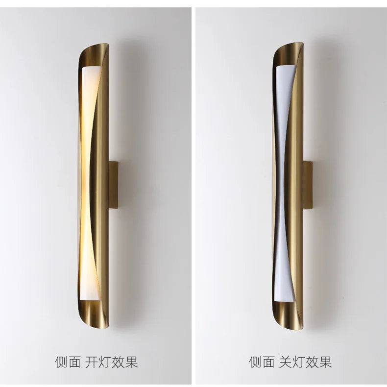 Light Luxury Strip Simple Personality Background Wall Lamps Delicate Soft Atmosphere Light Bedroom Light Bedside Lights