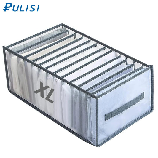 Wardrobe Clothes Organizer 12/9/5 Grids Closet Organizers and Storage for Clothing Jeans Socks Skirts Bra Storage Box Closet