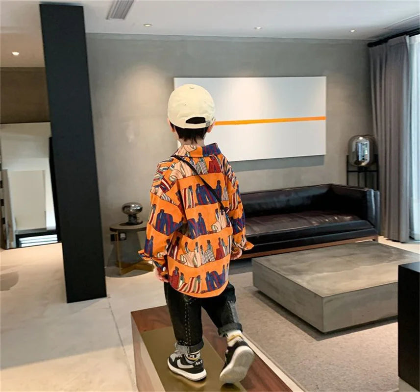 Boys Baby's Kids Blouse Coat Jacket Outwear Cotton 2024 Sweet Spring Autumn Shirts Outwear High Quality Children's Clothing