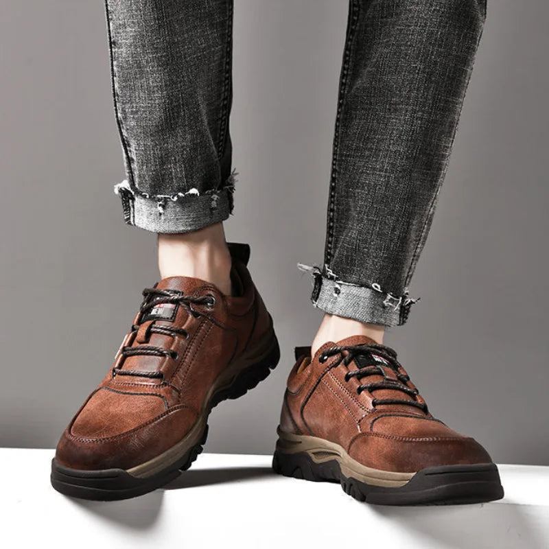 Men's Casual Shoes Outdoor Sneakers Men Retro Leisure Business Shoes Non Slip Comfortable Sports Walking Shoe Tênis Masculino