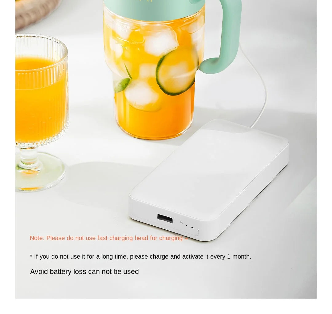 Portable Multifunction Fruit Juicer Blender 10 Blade Mini Ice Blender Smoothie Maker USB Charging Wireless Juice Extractor