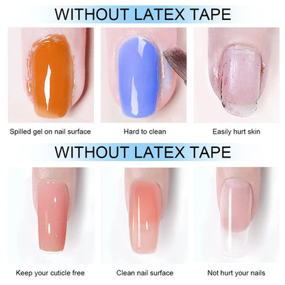 15mlNail Peel Off Liquid Anti-Overflow Glue Edge Latex Tape, Nail milk pad Peel OffCuticle Guard Nails Finger Lacquer Protectors