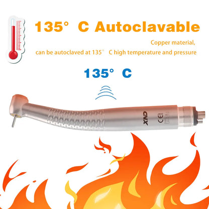 XND Dental 5 SMT LED Light Air Turbine High Speed Handpiece with 5 Water Spray Shadowless 2/4 Holes Teeth Drill Dental Supply