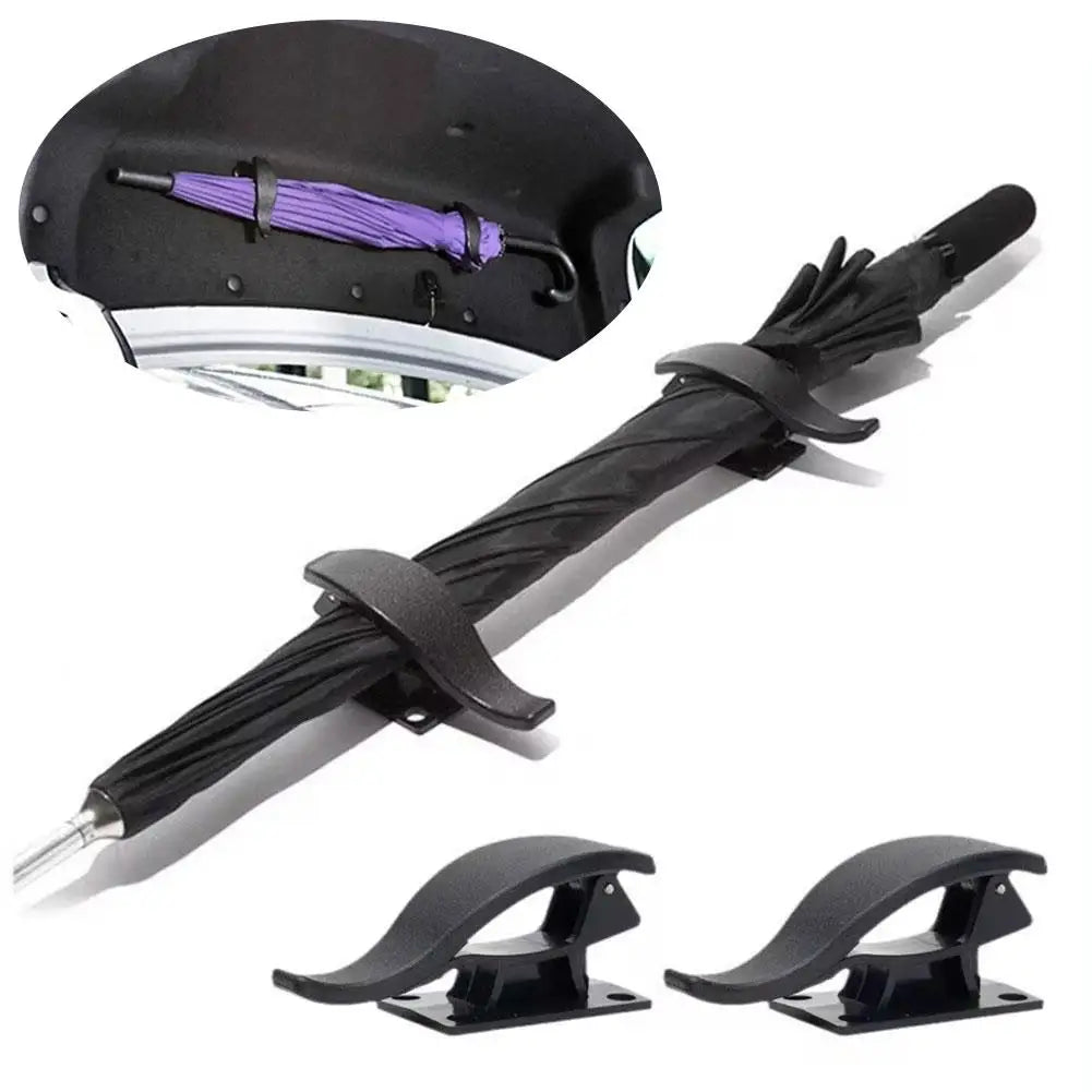 2PCS Car Seat Back Hook Multi-purpose Trunk Umbrella Holder Car Umbrella Fixing Bracket Car Seat Back Hook Car Interior Storage
