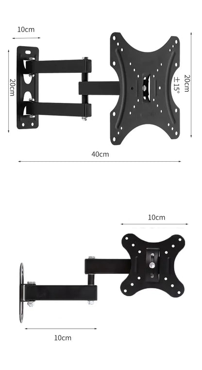 Universal Retractable TV Mounts Wall Mount Bracket LCD Monitor TV Stand Expansion Bracket Metal Flexible Arm Television Holder