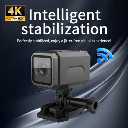4K Ultra HD WiFi Camera/Mini Outdoor Sports Camera/Motorcycle Camera/Bicycle Riding Camera/Wearable Helmet Camera